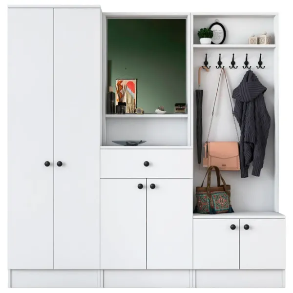 Dulap pentru antreu Trendy Sala Stand M2 PAL melaminat / White photo 1