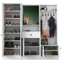 Шкаф для прихожей Trendy Sala Stand M2 ДСП меламин / White photo 2