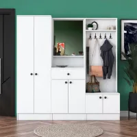 Шкаф для прихожей Trendy Sala Stand M2 ДСП меламин / White photo 4