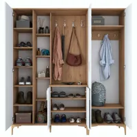 Dulap pentru antreu Trendy Sala Stand EA129 PAL melaminat / White photo 5