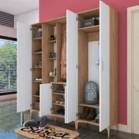 Dulap pentru antreu Trendy Sala Stand EA129 PAL melaminat / White photo 9