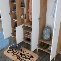 Dulap pentru antreu Trendy Sala Stand EA129 PAL melaminat / White photo 11