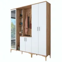 Шкаф для прихожей Trendy Sala Stand EA131 ДСП меламин / White photo 3