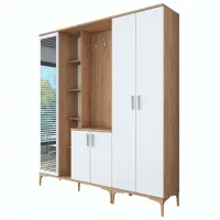 Шкаф для прихожей Trendy Sala Stand EA131 ДСП меламин / White photo 4