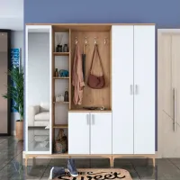 Шкаф для прихожей Trendy Sala Stand EA131 ДСП меламин / White photo 7