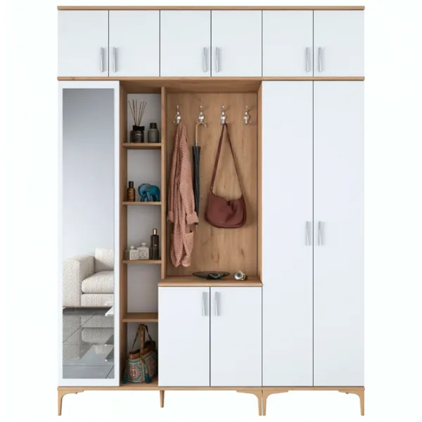 Dulap pentru antreu Trendy Sala Stand EA121 PAL melaminat / White photo 1