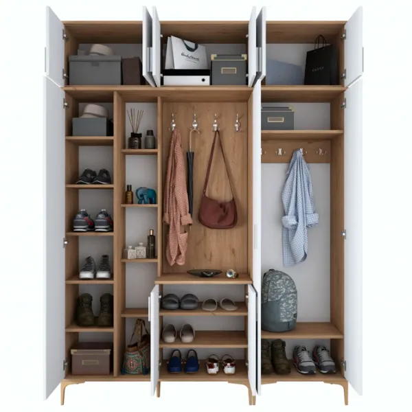 Dulap pentru antreu Trendy Sala Stand EA121 PAL melaminat / White photo 4