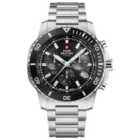 Ceas de mână pentru bărbați Swiss Military SMS34113.01 Cuarț / 42 mm