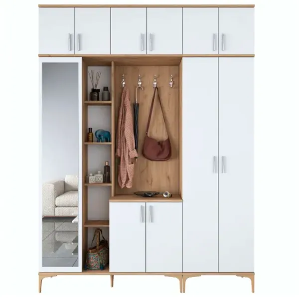 Dulap pentru antreu Trendy Sala Stand EA128 PAL melaminat / White photo 1