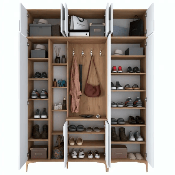 Dulap pentru antreu Trendy Sala Stand EA128 PAL melaminat / White photo 5