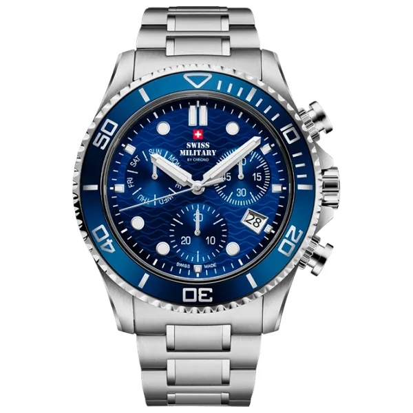 Ceas de mână pentru bărbați Swiss Military SM34101.02 Cuarț / 46 mm photo 1