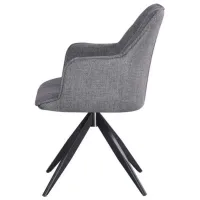 Кухонный стул Fabrik Home Rex Холст/ Серый Черный photo 3