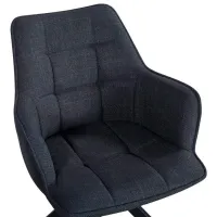 Scaun de bucătărie Fabrik Home Rex Pânză/ Dark Gray Black photo 6