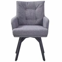 Кухонный стул Fabrik Home Lux Пенополиуретан/ Серый Черный