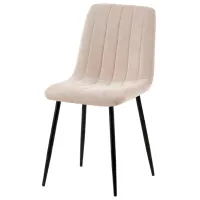 Кухонный стул Fabrik Home Jet Велюр/ Бежевый Черный photo 2