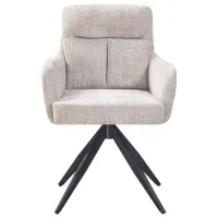Кухонный стул Fabrik Home Leo Chenille/ Бежевый Черный