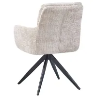 Scaun de bucătărie Fabrik Home Leo Chenille/ Beige Black photo 4