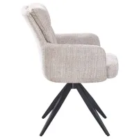 Scaun de bucătărie Fabrik Home Leo Chenille/ Beige Black photo 5