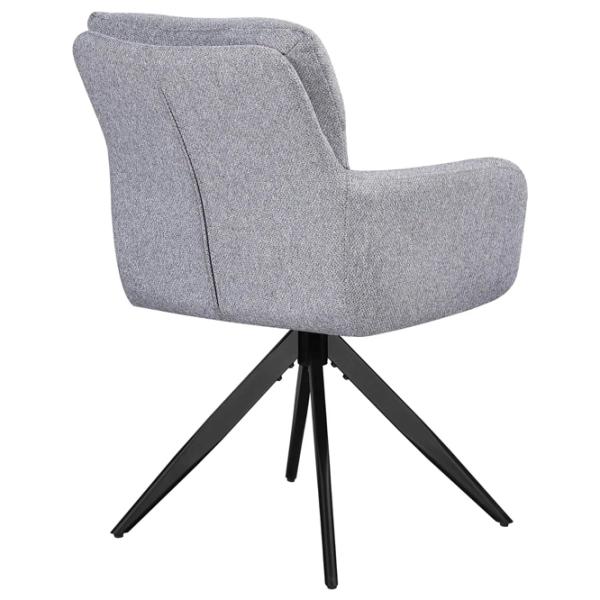 Кухонный стул Fabrik Home Leo Chenille/ Светло Серый Черный photo 4