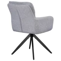 Scaun de bucătărie Fabrik Home Leo Chenille/ Light Gray Black photo 4