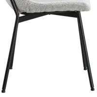 Scaun de bucătărie Fabrik Home Fix Stofă/ Light Gray Black photo 4