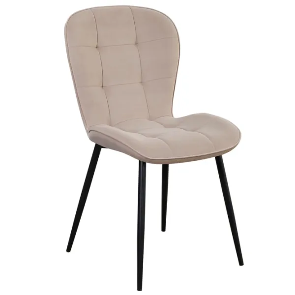 Scaun de bucătărie Fabrik Home GIO Velur/ Beige Black photo 2
