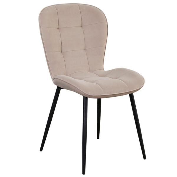 Scaun de bucătărie Fabrik Home GIO Velur/ Beige Black photo 2