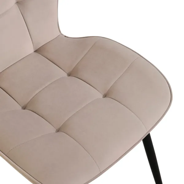 Scaun de bucătărie Fabrik Home GIO Velur/ Beige Black photo 5