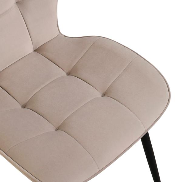 Scaun de bucătărie Fabrik Home GIO Velur/ Beige Black photo 5