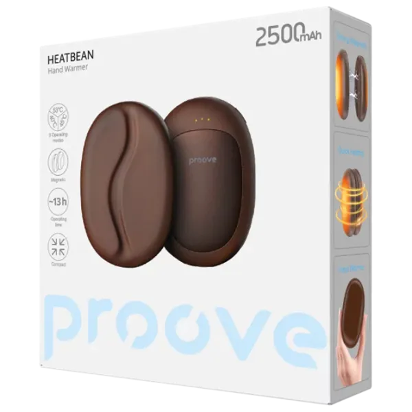 Încălzitor de mâini Proove HeatBean 10 W / Aluminiu / Brown photo 6