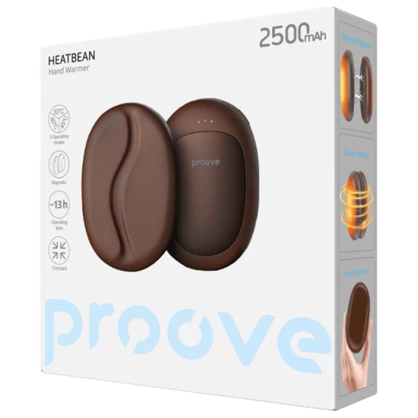 Încălzitor de mâini Proove HeatBean 10 W / Aluminiu / Brown photo 6