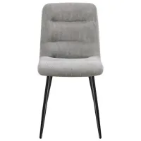 Кухонный стул Fabrik Home BOS Вельвет/ Светло Серый Черный
