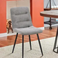 Кухонный стул Fabrik Home BOS Вельвет/ Светло Серый Черный photo 2