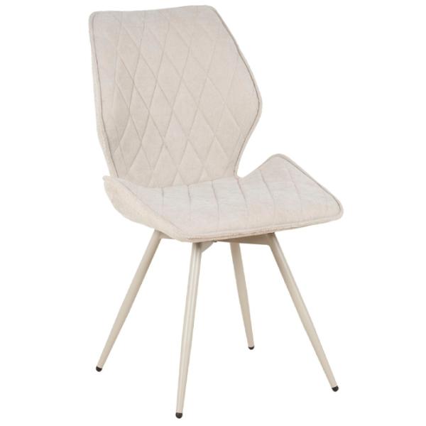 Кухонный стул Fabrik Home Alice Chenille/ Белый Серый photo 1
