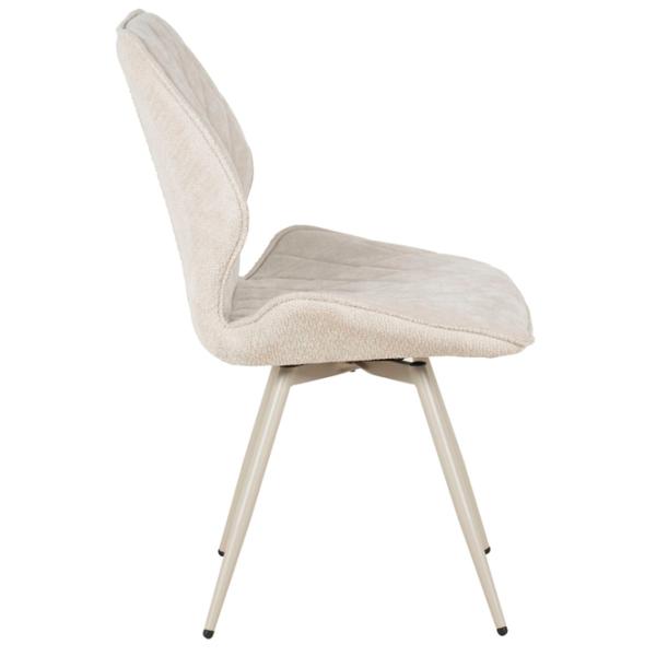 Кухонный стул Fabrik Home Alice Chenille/ Белый Серый photo 3