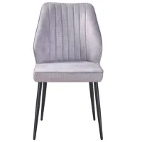 Scaun de bucătărie Fabrik Home Dex Velur/ Light Gray Black