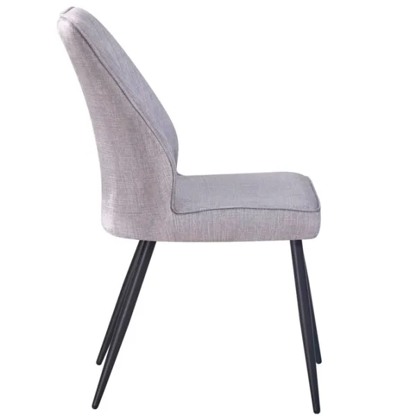 Scaun de bucătărie Fabrik Home Dex Velur/ Light Gray Black photo 3
