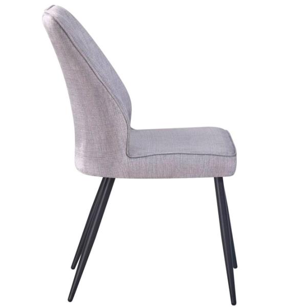Scaun de bucătărie Fabrik Home Dex Velur/ Light Gray Black photo 3