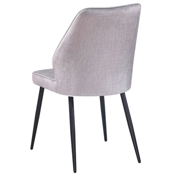 Scaun de bucătărie Fabrik Home Dex Velur/ Light Gray Black photo 4