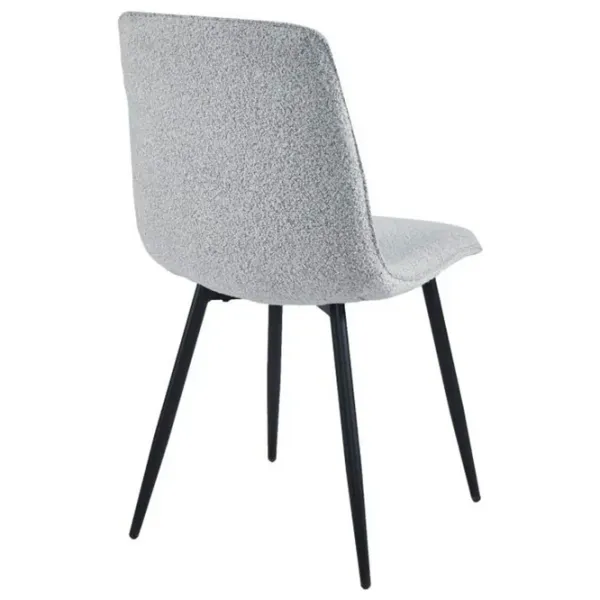 Кухонный стул Fabrik Home Dot Букле/ Светло Серый Черный photo 5