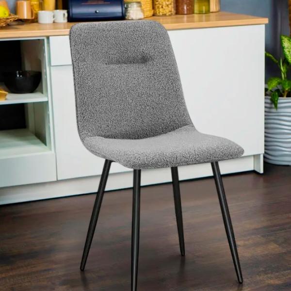 Кухонный стул Fabrik Home Dot Букле/ Тёмно-серый Черный photo 2