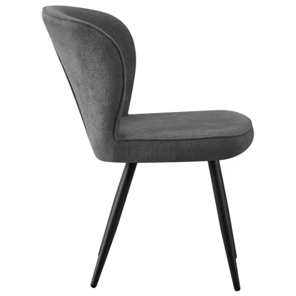 Scaun de bucătărie Fabrik Home RIO 2  Boucle/ Gray Black photo 4