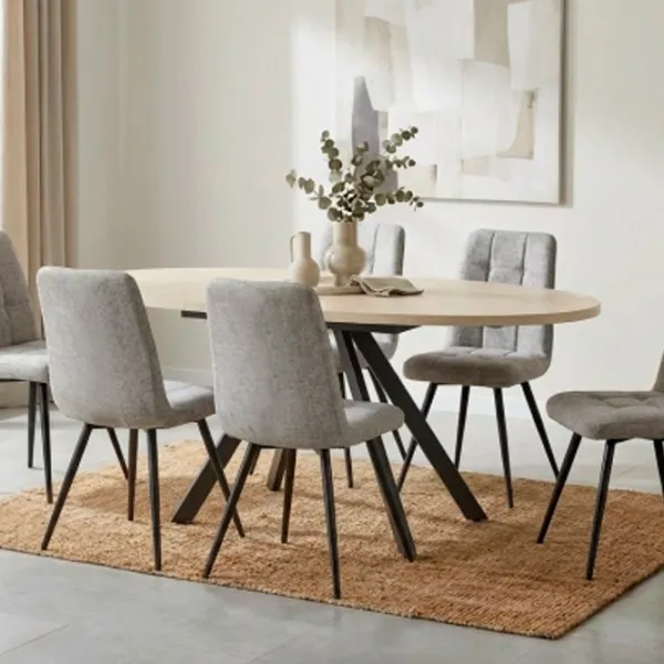 Кухонный стул Fabrik Home Sun Холст/ Светло Серый Черный photo 3