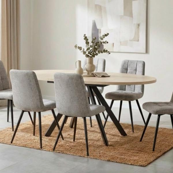 Кухонный стул Fabrik Home Sun Холст/ Светло Серый Черный photo 3