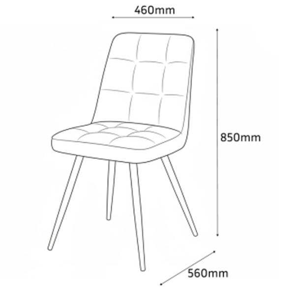 Кухонный стул Fabrik Home Sun Холст/ Светло Серый Черный photo 4