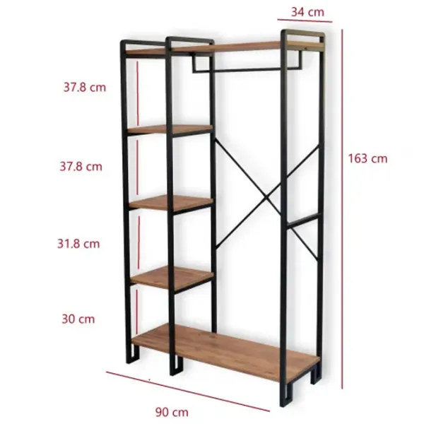 Dulap pentru antreu Trendy Rex PAL melaminat / Pine photo 6