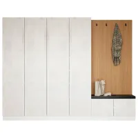 Dulap pentru antreu Trendy Noe PAL melaminat / White