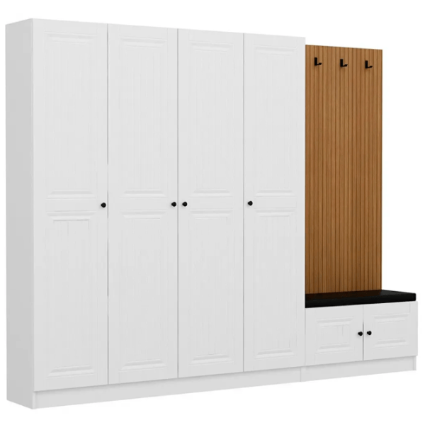 Dulap pentru antreu Trendy Noe PAL melaminat / White photo 2
