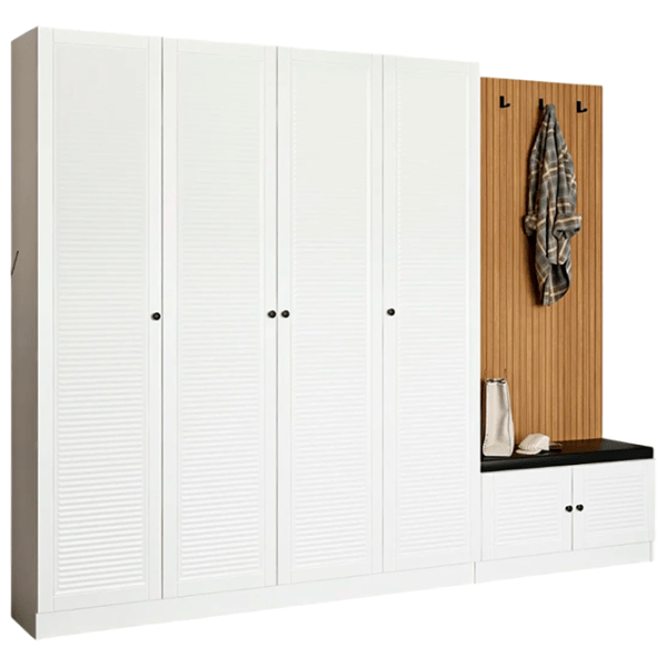 Dulap pentru antreu Trendy Noe PAL melaminat / White photo 1