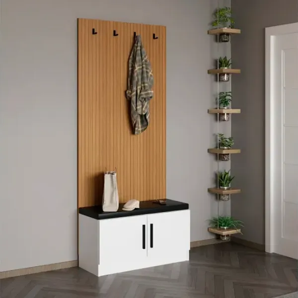 Dulap pentru antreu Trendy Noe PAL melaminat / White photo 2